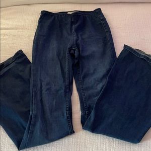 Free People Dark Blue Boot Legged Jeans